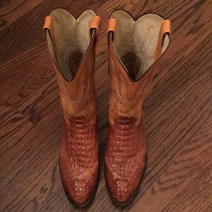 Handcrafted Vintage Mexican Alligator Boots